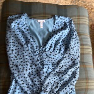 Leith Blue Floral Mini Dress